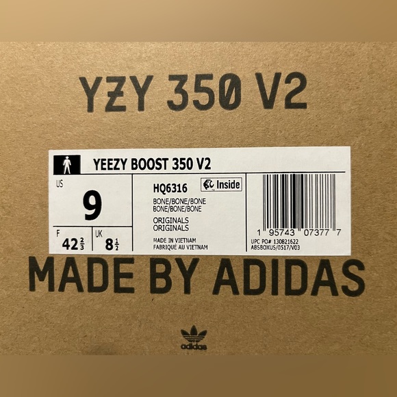 Yeezy Boost 350 v2 bone - Picture 2 of 7